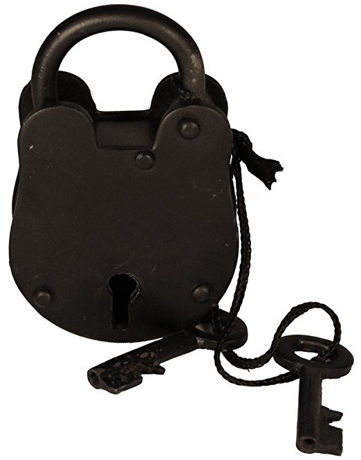 3  Estilo Candado Antiguo - Hierro Carcelero Bloqueo De Las