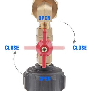 Timsec Qcc1 – Adaptador De Recarga De Propano Para Cilindro