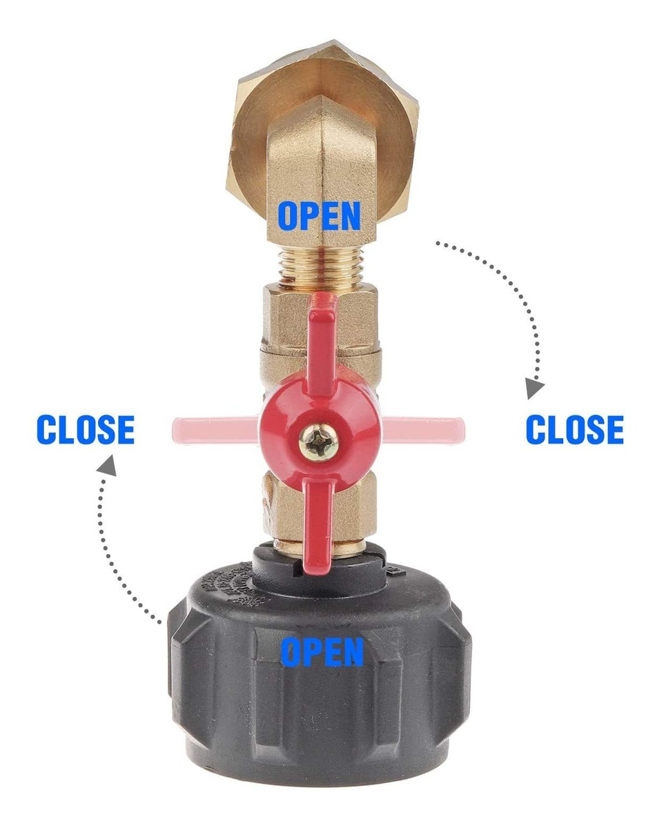 Timsec Qcc1 - Adaptador De Recarga De Propano Para Cilindro