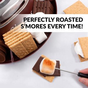 Indoor Electric Stainless Steel Smores Maker With 4 Compart