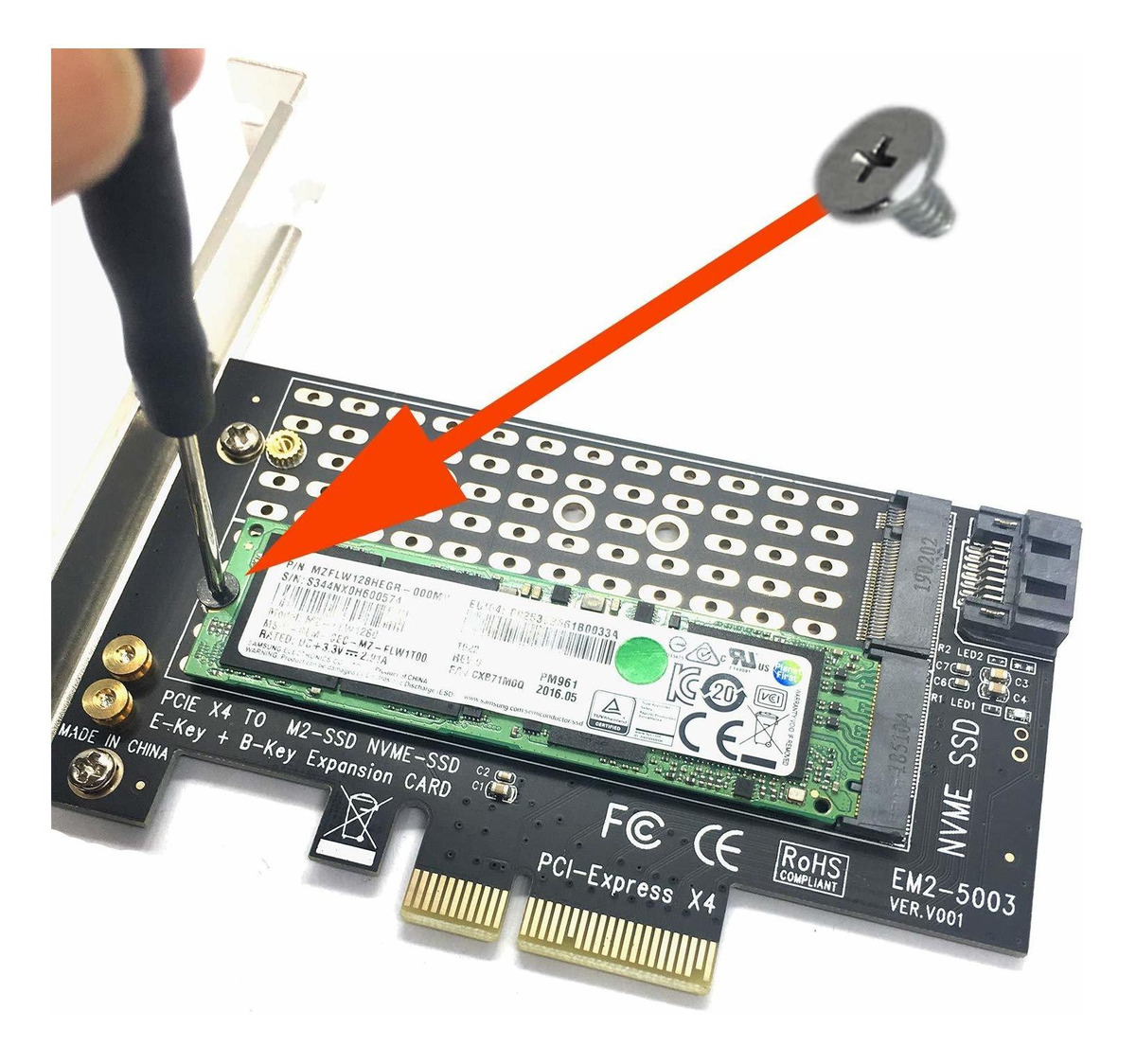 Nvme Sata Ssd Pcie M.2 2.280 M2 Standoff Tornillos Kit De Mo