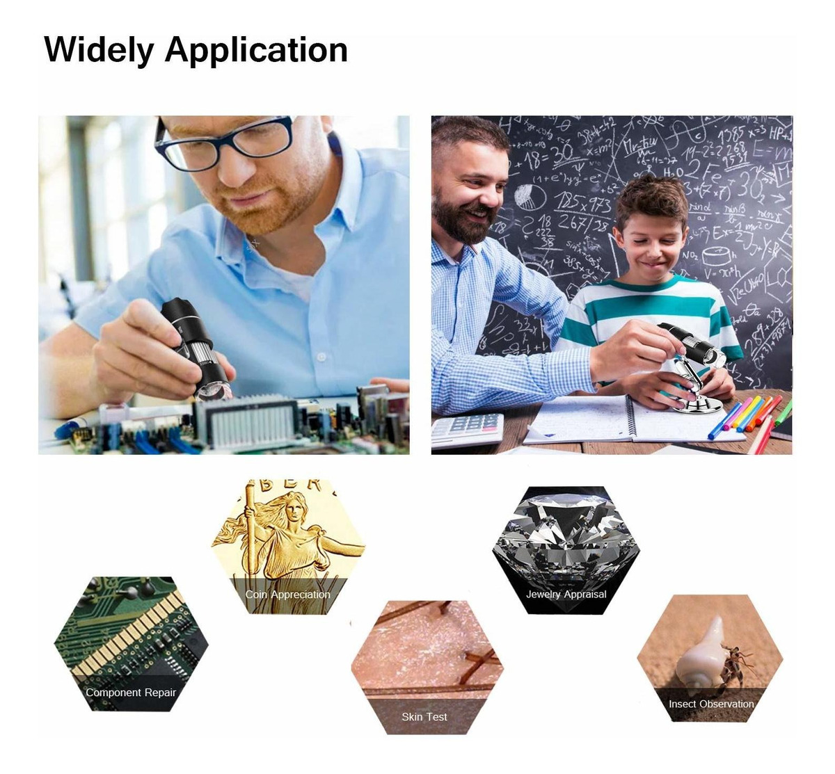 Aolox Microscopio Usb, Cámara De Mano 1000x Microscopio Digi