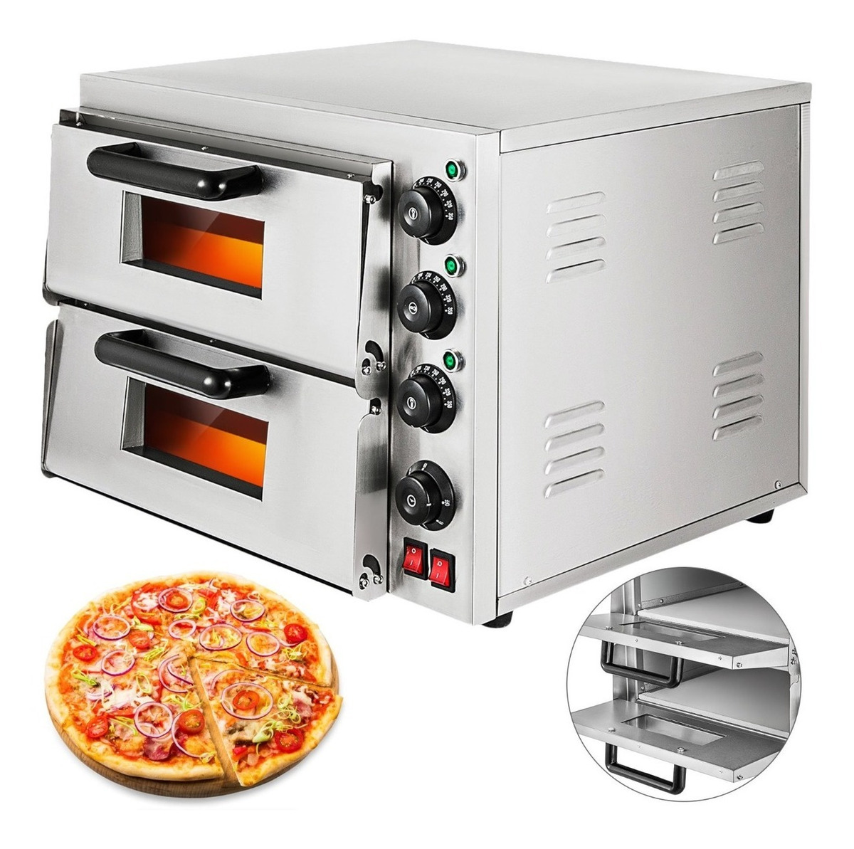 HORNO ELÉCTRICO PORTÁTIL PIZZA — Alimentario