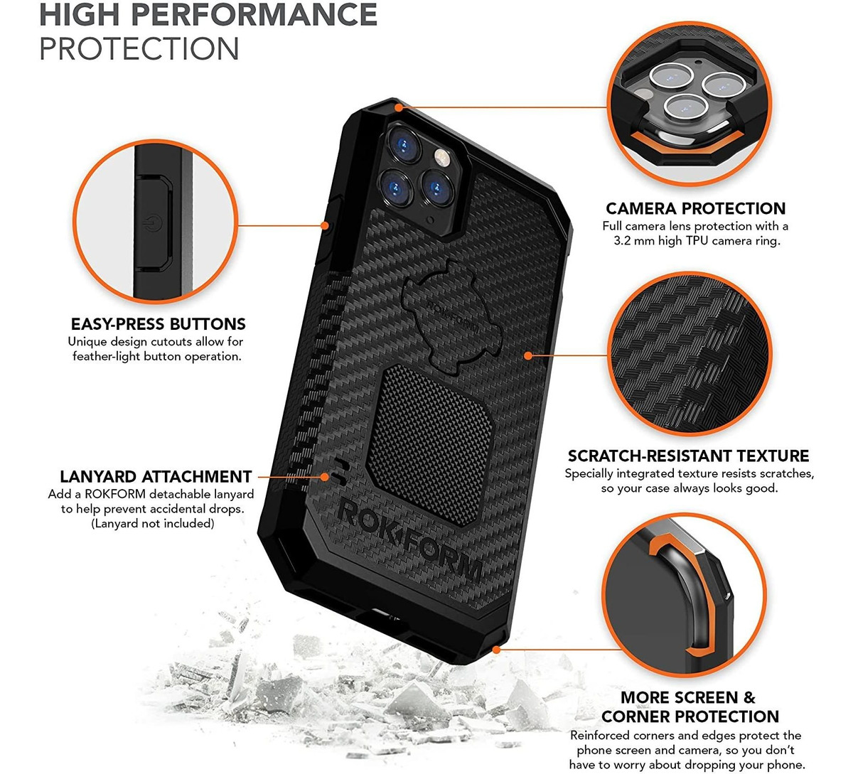 Rokform - Carcasa Magnética Para iPhone 11 Pro Con Bloqueo D