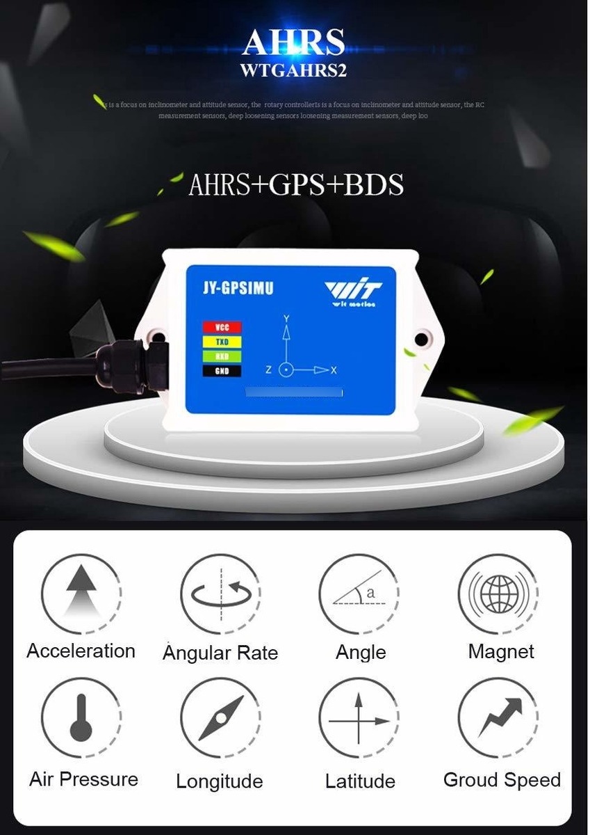 Witmotion Wtahrs2 De Alta Estabilidad 10 Eje Imu Ahrs Inclin