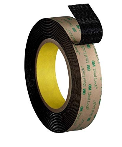 3m Dual Lock Sujetador Recerrable Tb4575 Perfil Bajo Negro,