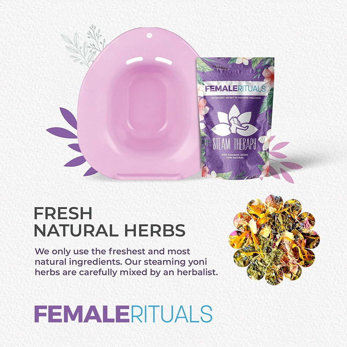 Los Rituales Hembra - Yoni Kit Asiento De Vapor Con Hierbas
