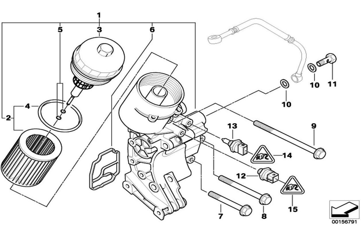 Bmw 11-42-7-512-300 Set Oil-filter Element, 1 Pack