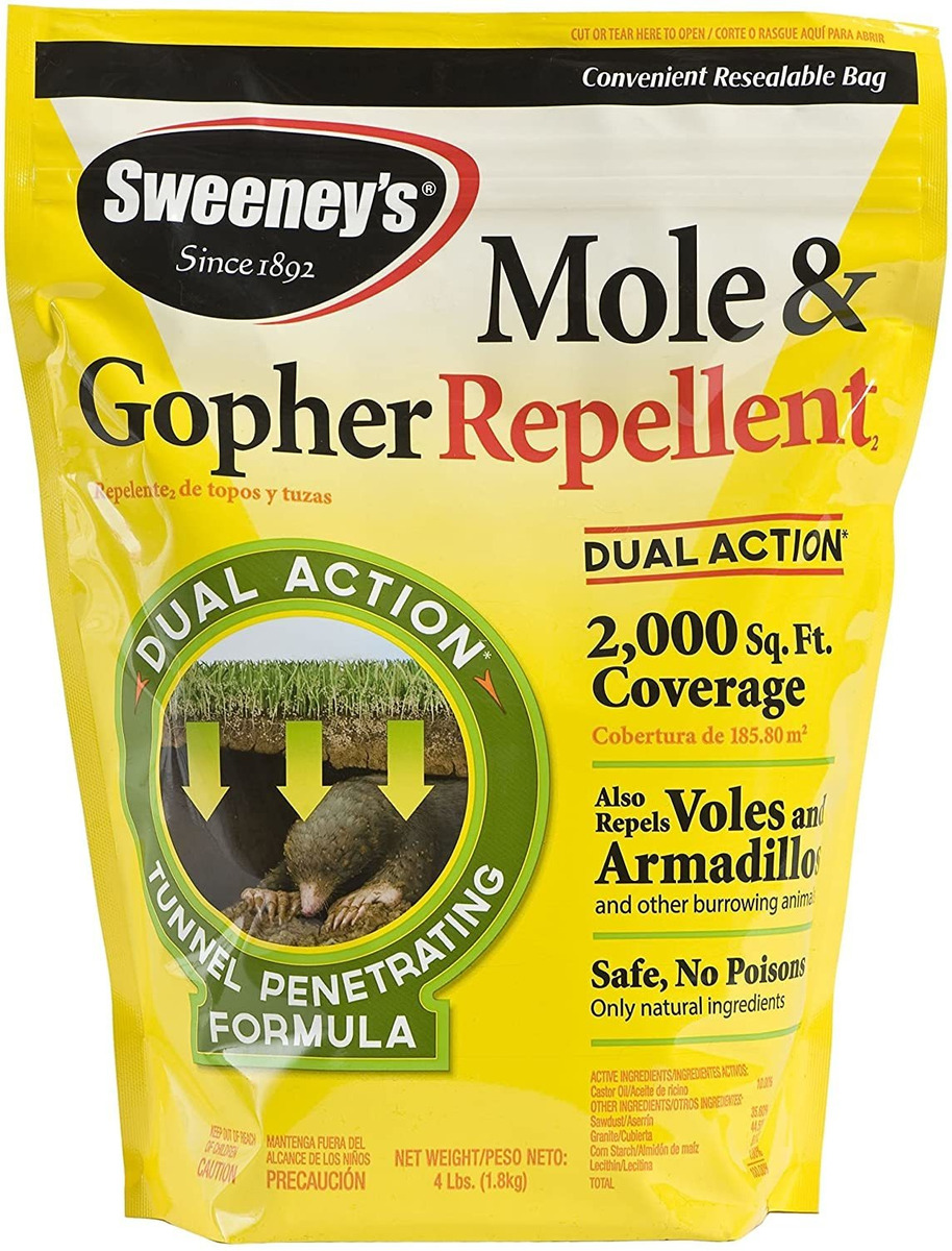 Sweeneys S7001-1 Gránulos Repelentes De Topos Y Gopher, 4 L