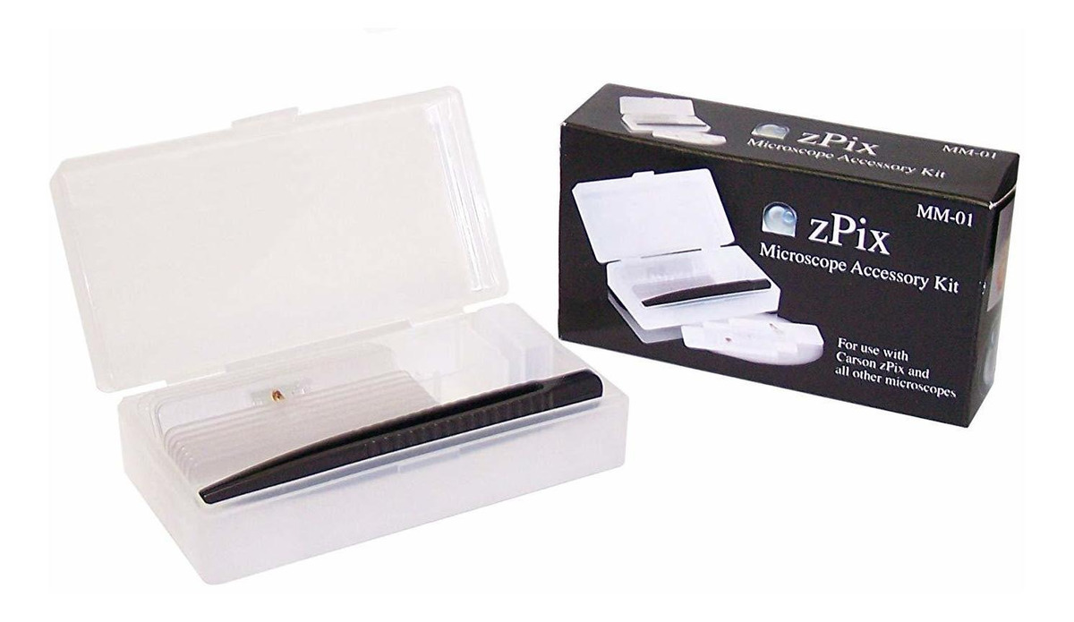 Carson Zpix Microscopio Kit De Accesorios (mm-01)