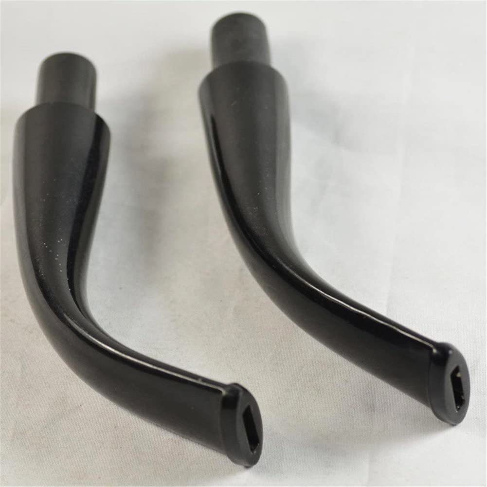 3 Pc Negro De Ebonita Boquillas Tubo Tallos Tallo De Pipa De