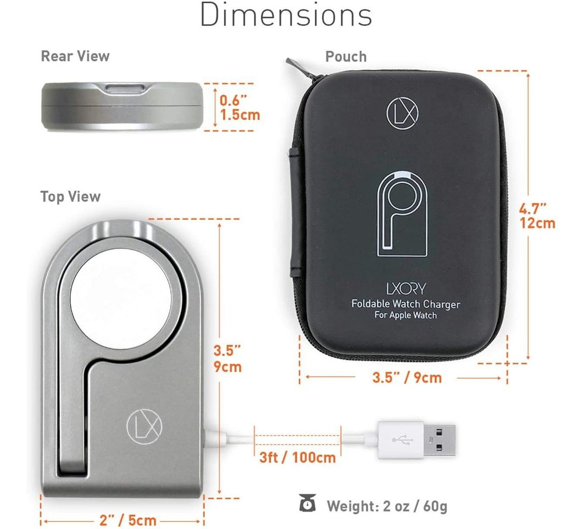 Cargador Y Soporte Para Apple Watch (certificado Mfi), Diseñ