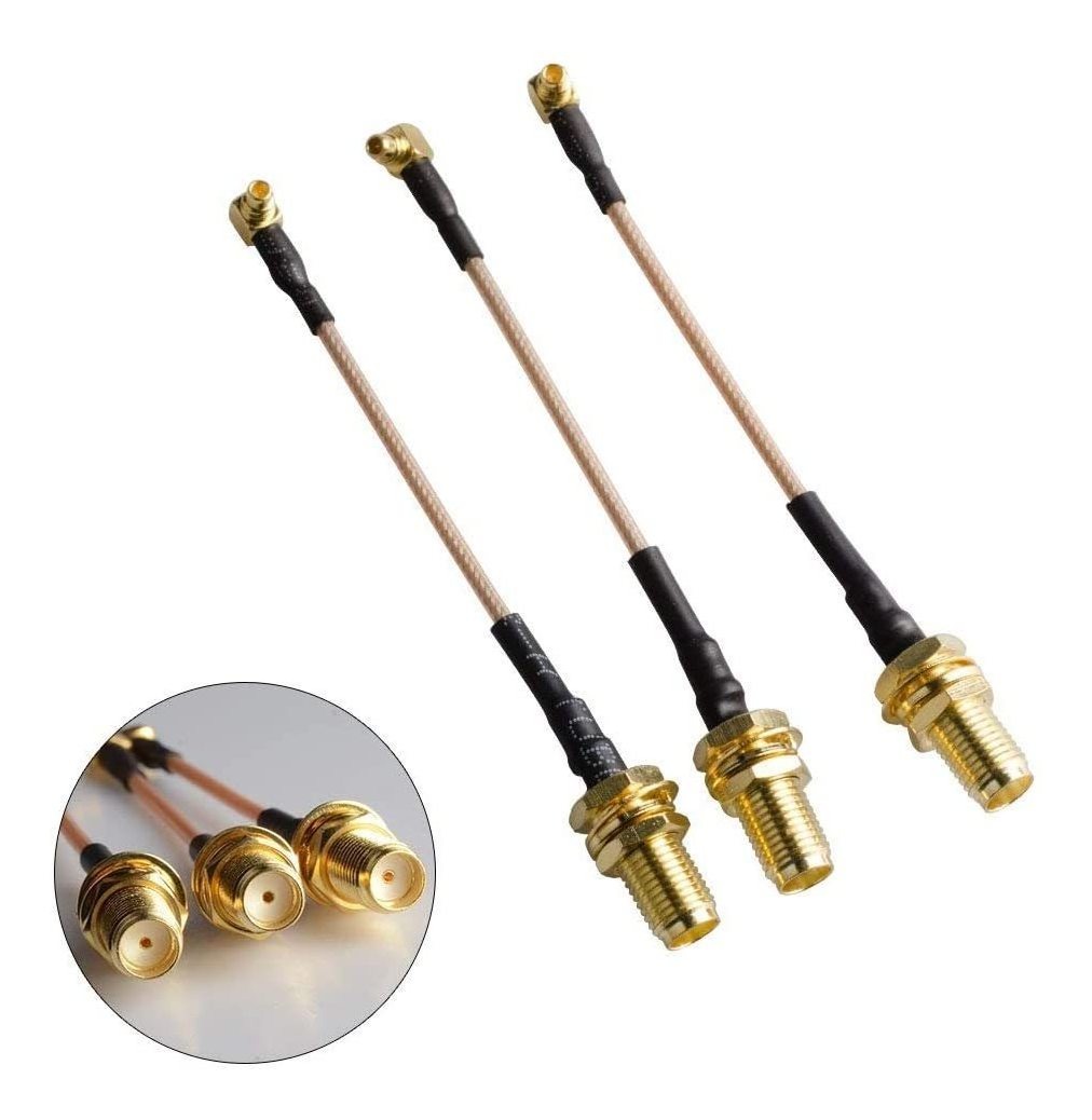 Wolfwhoop Q3 - 90 3 Piezas 90 Grados Mmcx Un Sma Hembra 75 M