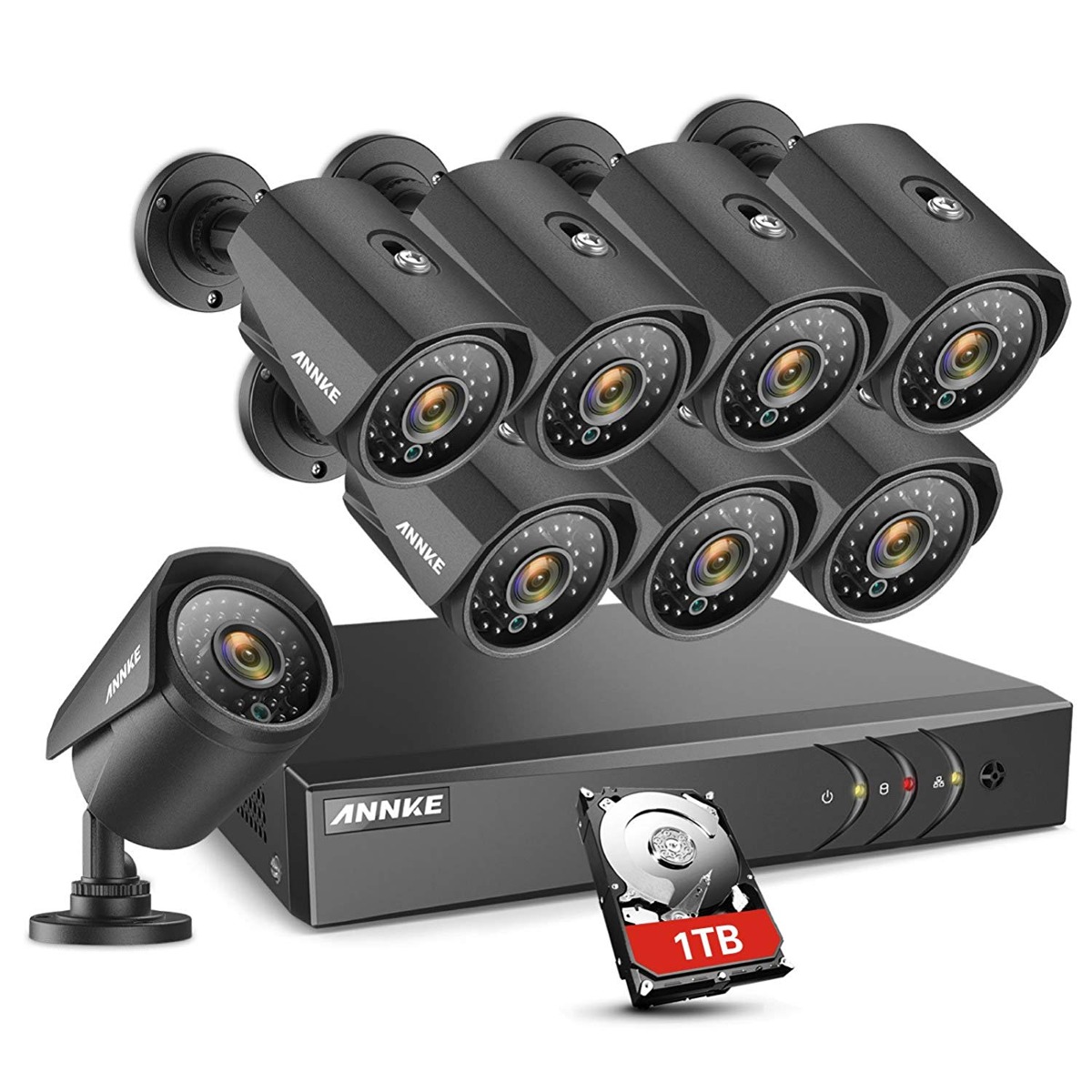 Annke 8ch De Seguridad Del Sistema De Vigilancia Cctv 1080p