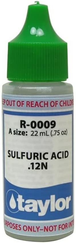 Taylor Technologies Inc R-0009-a Ácido Sulfúrico Ácido .12 N