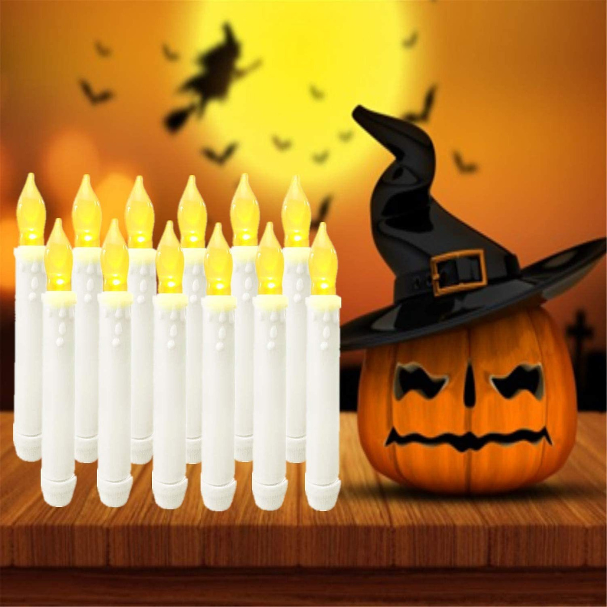 Velas Flotantes Colgantes Estafadores Temporizador, Luces Pe