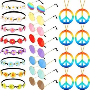 Frienda 24 Piezas De Vestuario Hippie Juego Incluye Muestra
