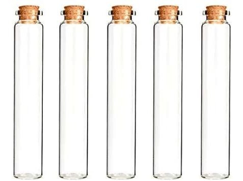 Eztube Tubo De Vidrio Con Parte Superior De Corcho De 4,8 J