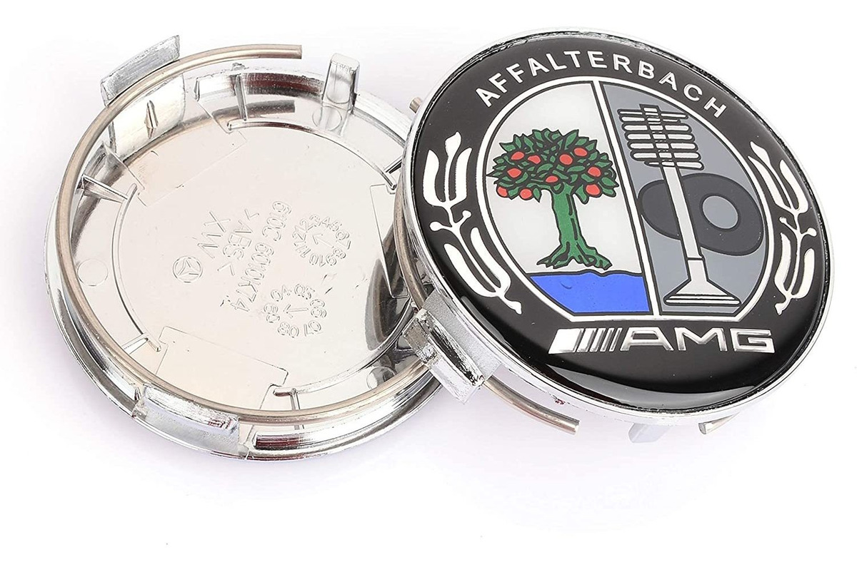 Bettway 4pcs/set Auto Wheel Center Hub Caps-75mm Amg Affalte