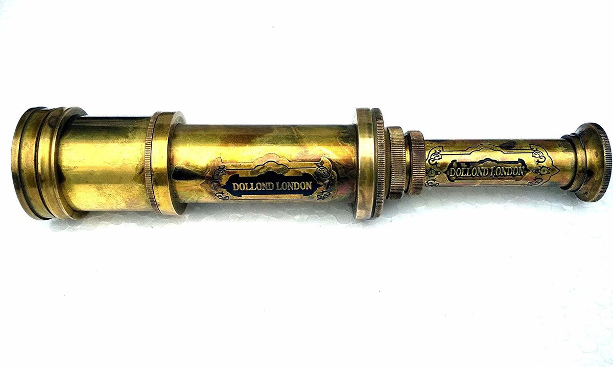 Brass Telescope Dollond London Marked Pirate Spyglass Scope