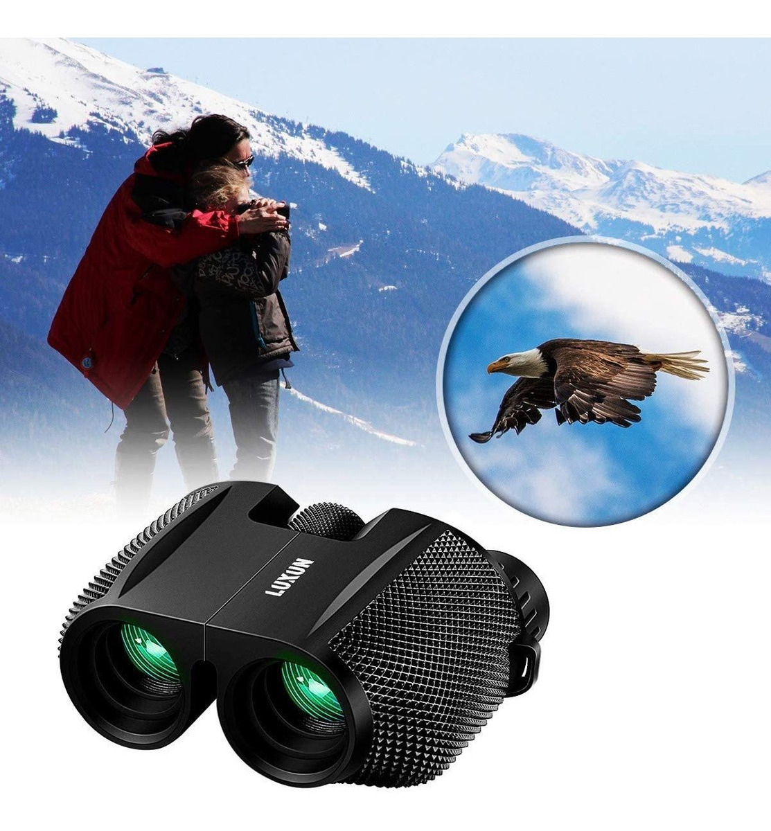 Prismáticos Compactos Para Adultos Niños 10x25 Prismáticos I