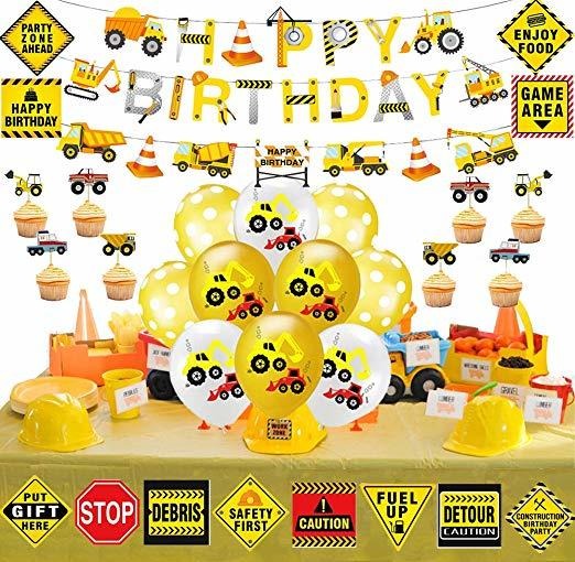 Fiesta De Cumpleaños De La Construcción Para La Construcción