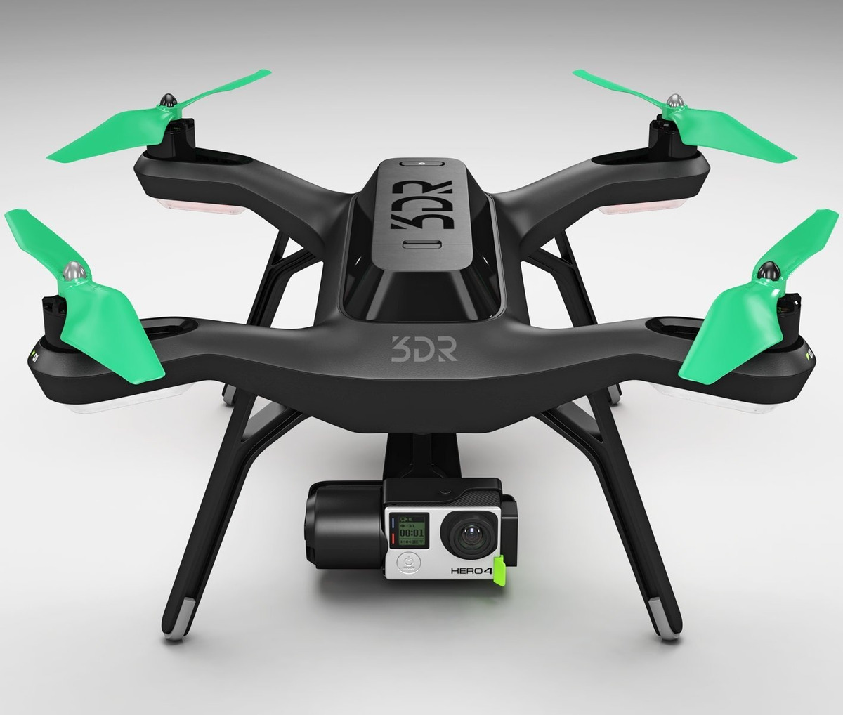 3dr Tuerca En Solitario Integrado Actualiza Hélices En Verde