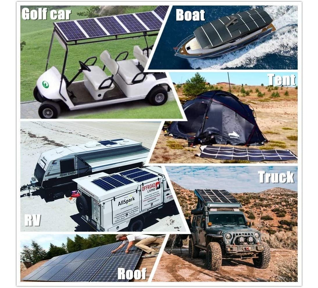 Panel Monocristalino Kit Giosolar 200 Watt 12 Volt Solar Mar