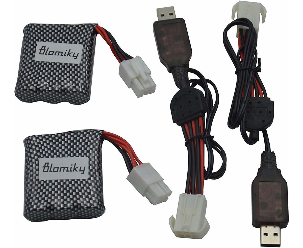 Blomiky Nueva Versión 2 Paquete El-6p 9.6v 800mah Li-ion Aju