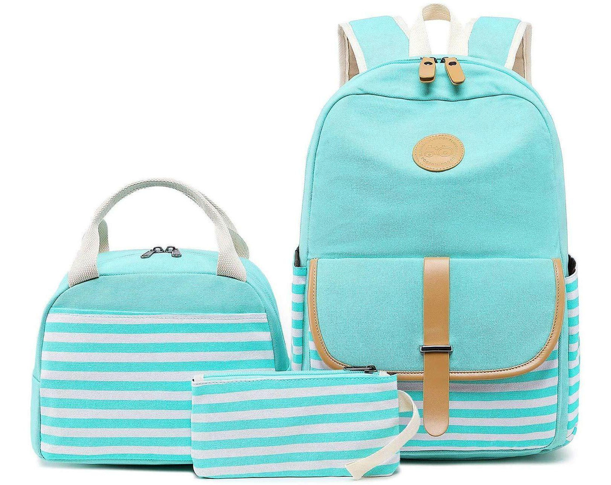 Bluboon Lienzo Escuela Mochilas Mochila Para Portátil De Esc