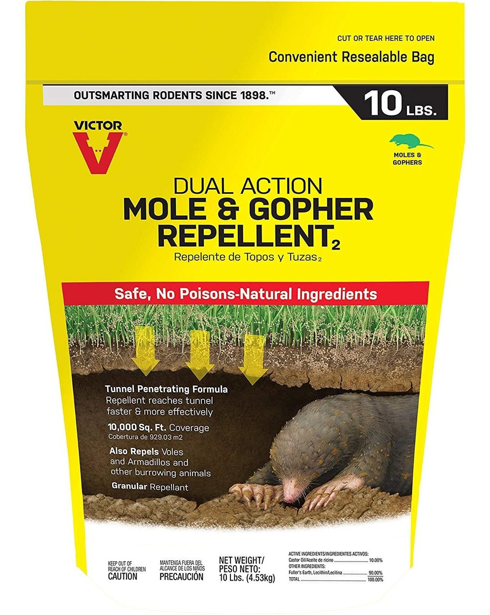 Victor M7002-2 - Repelente De Topos Y Gopher, Color Amarillo