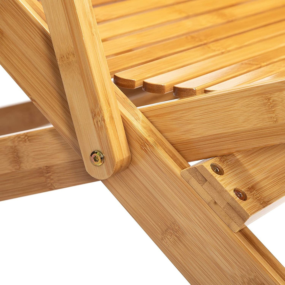 Abocofur Silla De Salón Plegable De Bambú Para Interior Y Ex