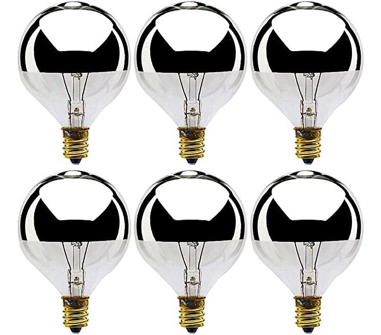 (6 Unidades) G16 Medio / Sl Foco Incandescente, Corona Plate