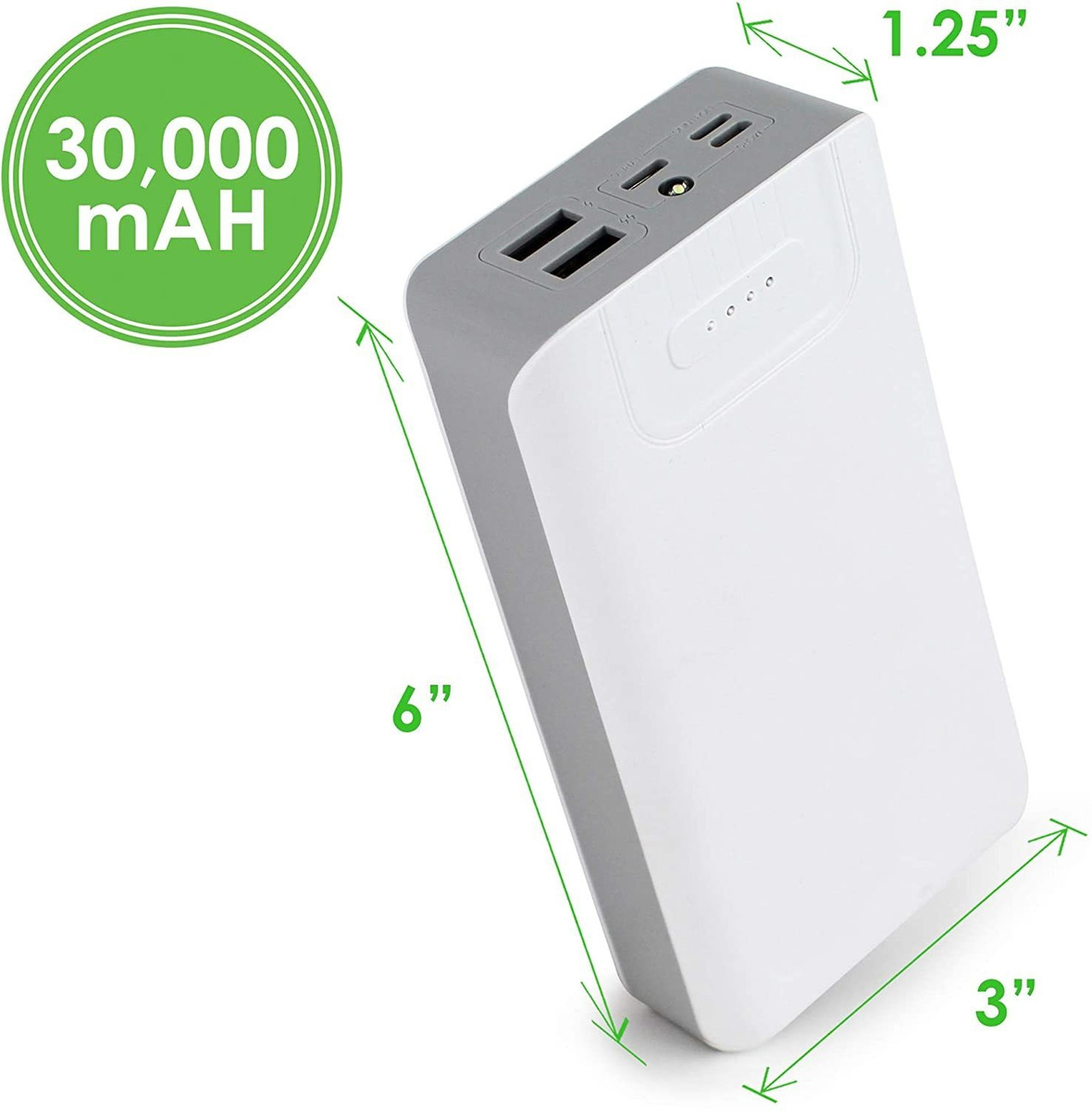 Aduro Portable Charger Power Bank 30,000mah External Battery