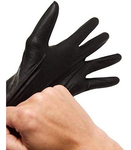 Guantes De Nitrilo De Alto Rendimiento (negro, Mediano)