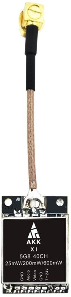 Transmisor Fpv Av Intercambiable Akk X1p 5.8 Ghz 40 Ch 25 Mw