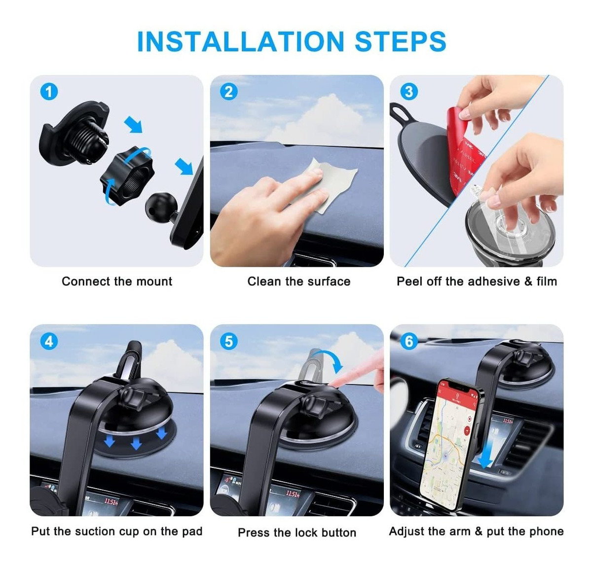 Soporte De Teléfono Con Ventosa Para Usuarios De Enchufes, S