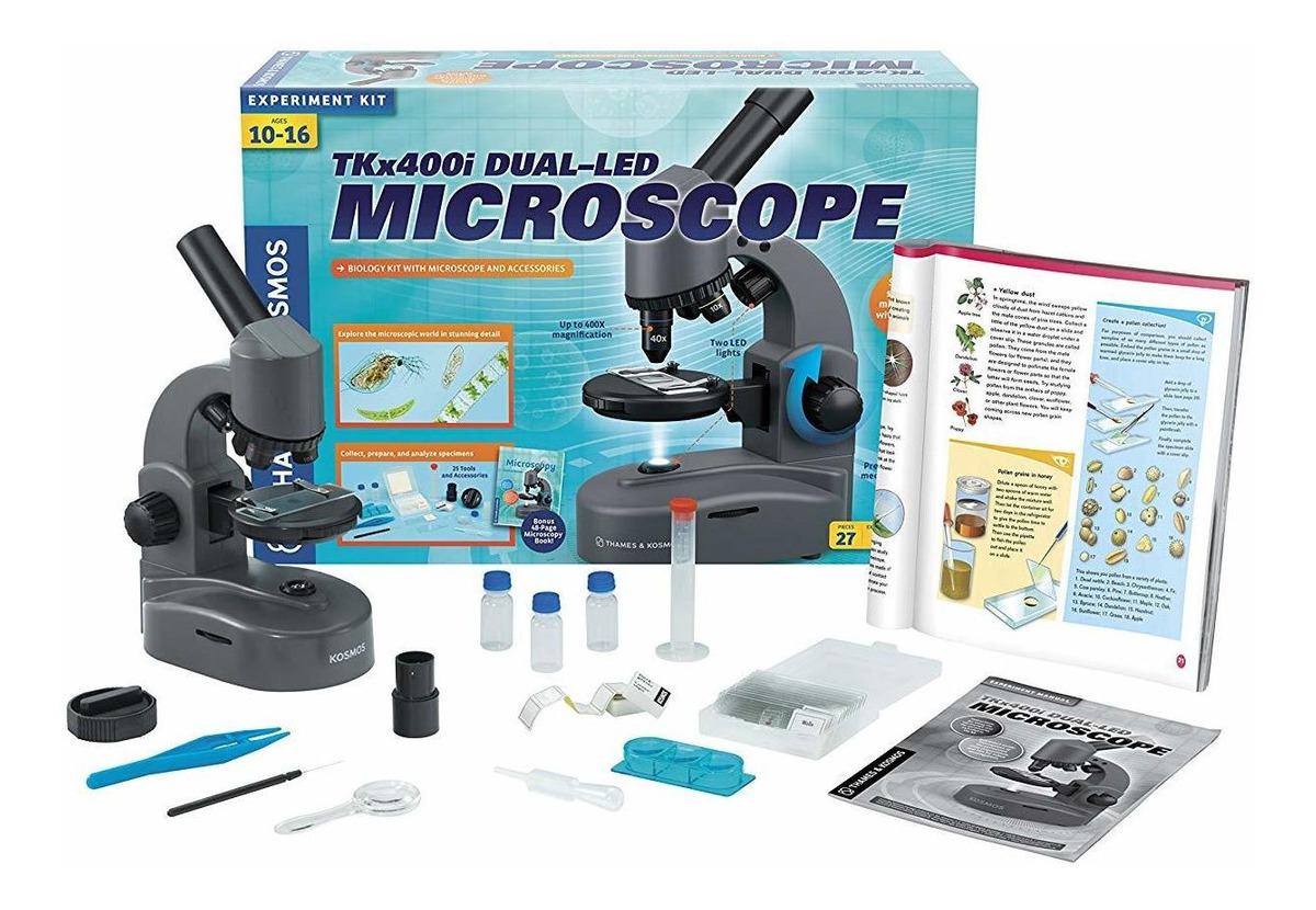 Thames & Kosmos Microscopio Tkx400i De Doble Led, De Thames