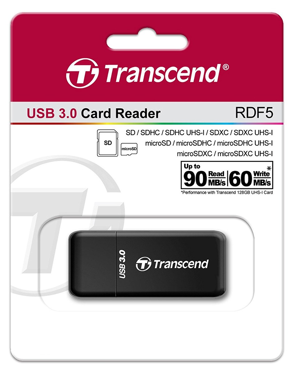 Transcend Usb 3.0 Sdhc / Sdxc / Microsdhc / Lector De Tarjet