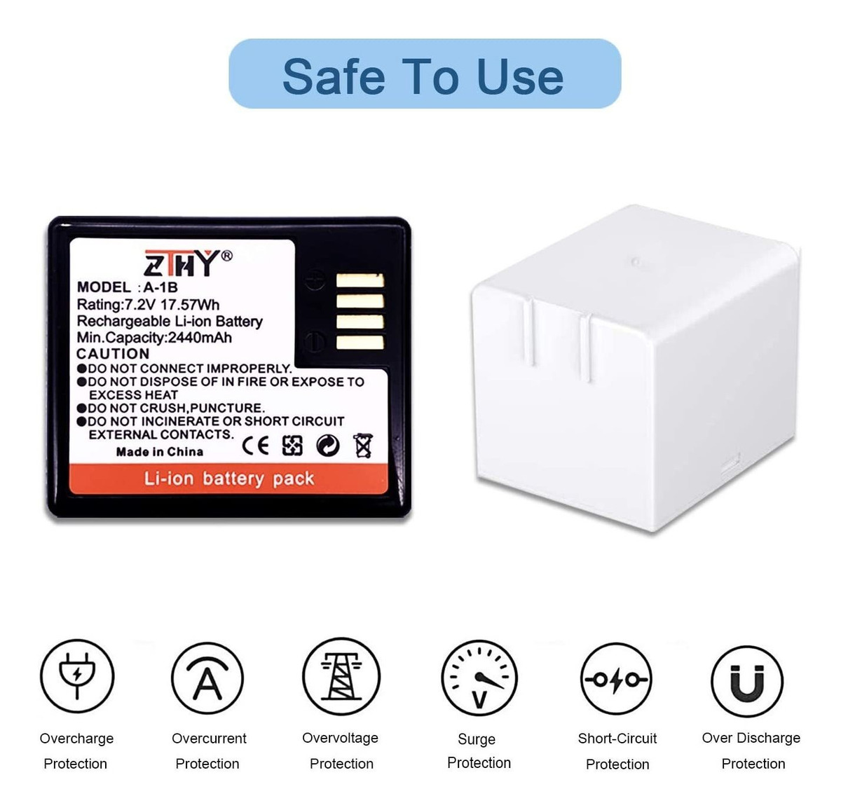 Batería Recargable Para Arlo Pro, Arlo Pro 2 (vma4400), Zthy