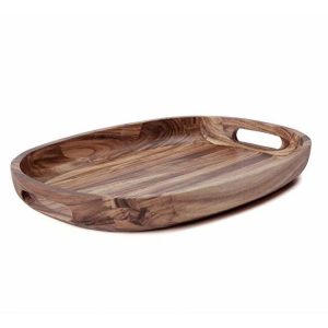 Madera Bandeja De Servir – Bandeja Decorativa Madera De Acac