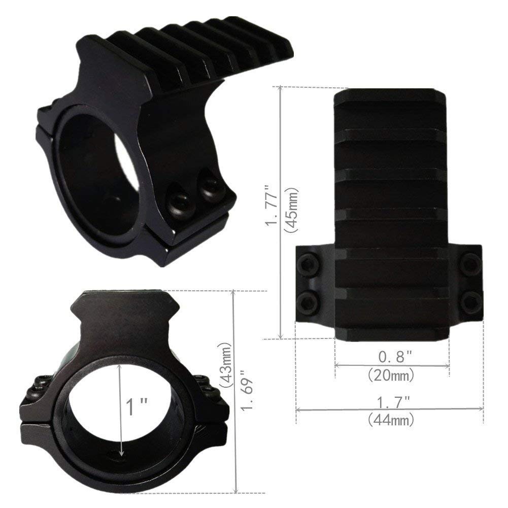 Anillo Adaptador Ámbito Beileshi 1 Pulgada / Montar Con Pica