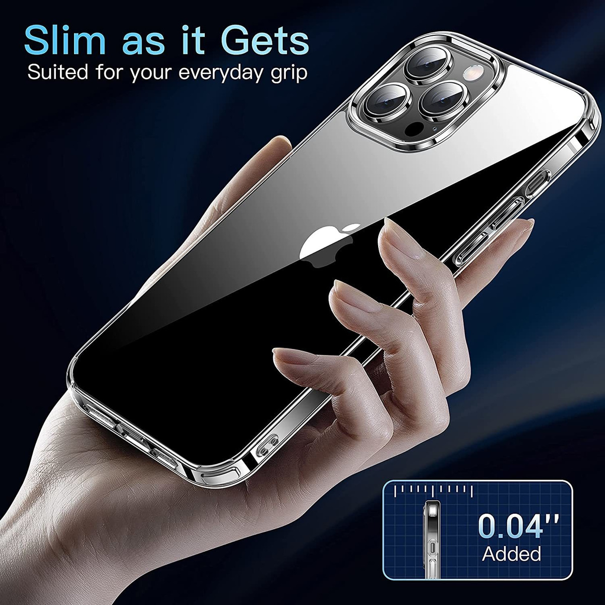 Casekoo - Funda Transparente Compatible Con iPhone 12 Pro Ma