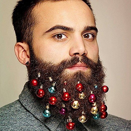 Adornos Barba 12pc Bola Bolas De Colores De Navidad Pelo Fac