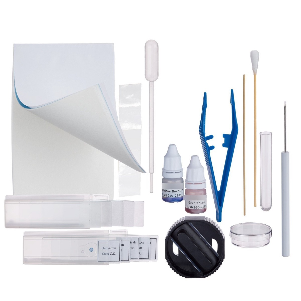 Amscope 40x-1000x Led-metal Sólido Microscopio Compuesto Por