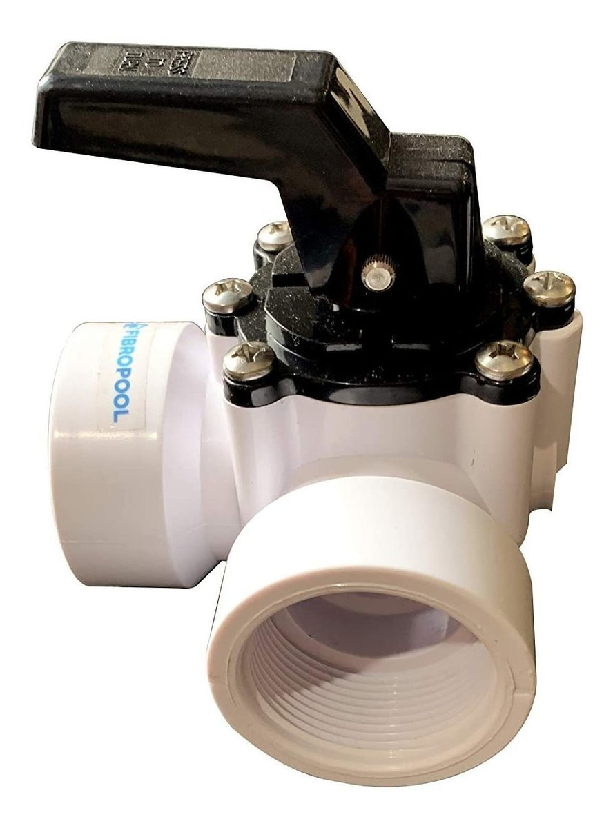 Fibropool Válvula De Piscina Desviadora De 3 Vías 1 1/2 Ros