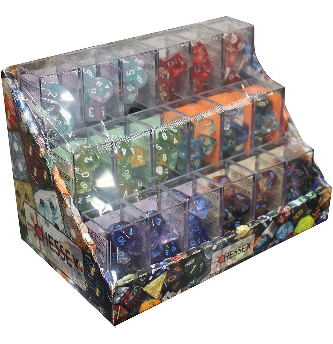 Dice Nebula: Muestrador De 7 Troqueles Poliedrales (18 Juego