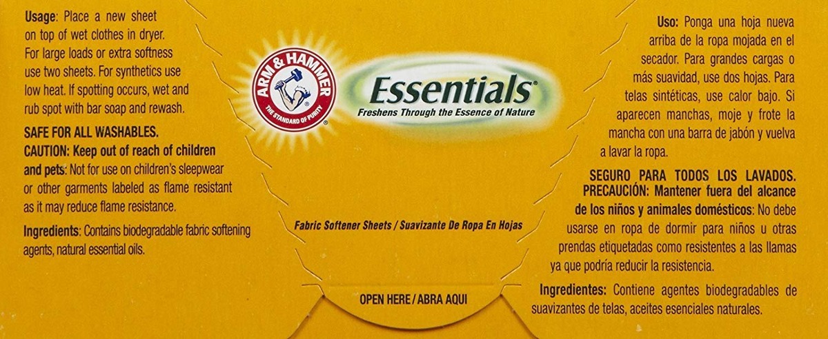 Arm & Hammer Hojas Para La Secadora - Mountain Rain - 144 Ct