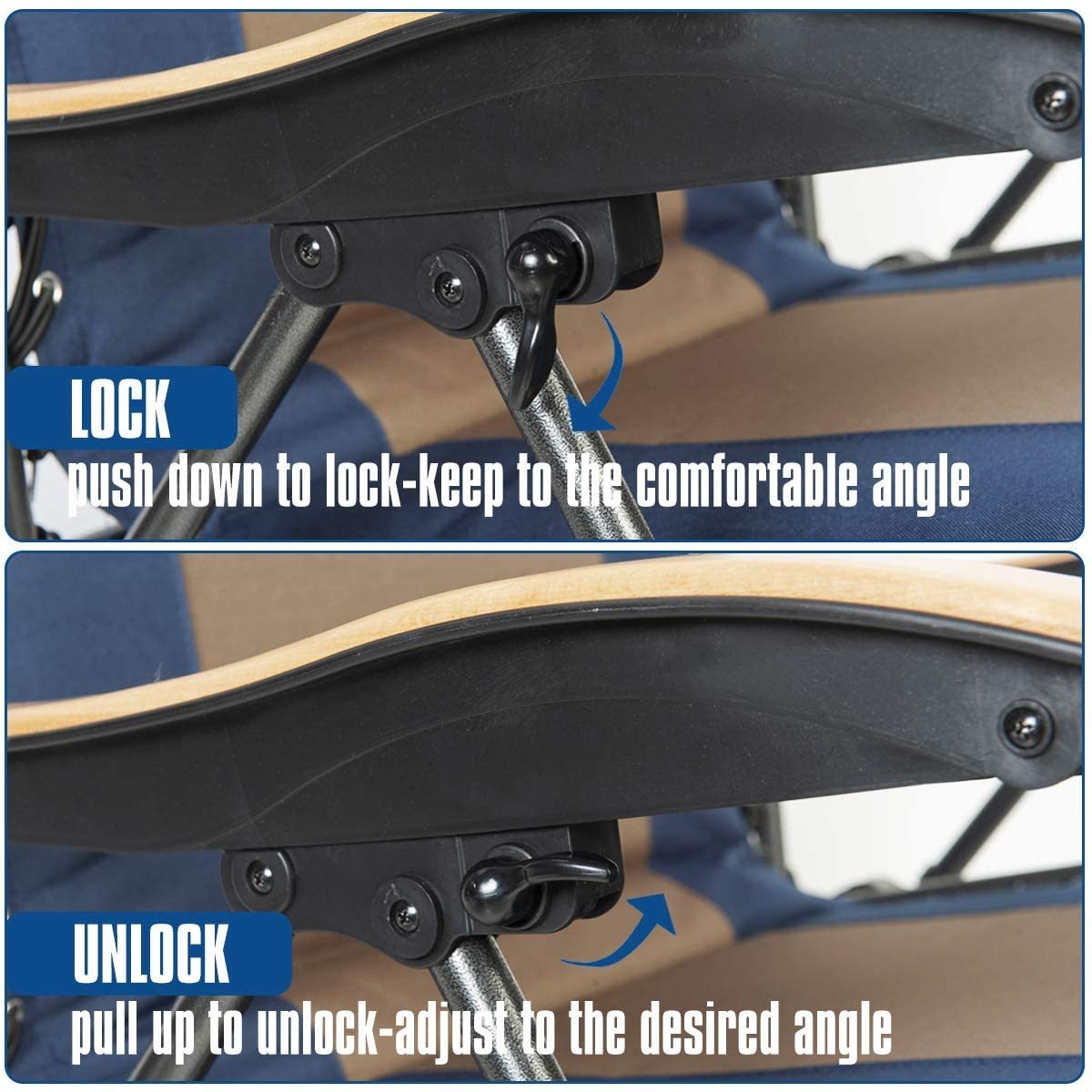 Coastrail - Reposabrazos De Madera De Gravedad Cero Acolchad