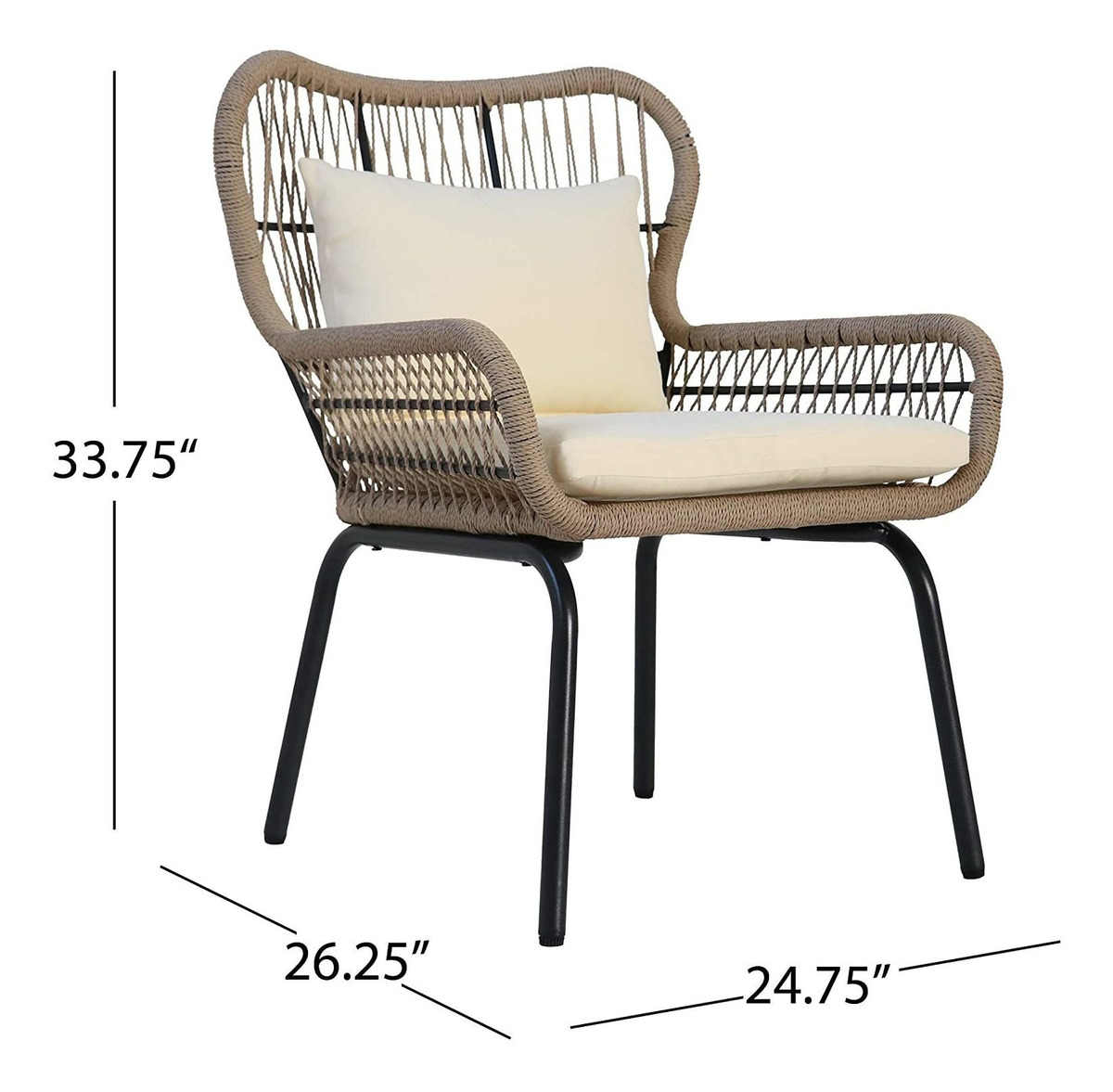 Christopher Knight Home Karen Outdoor Club Sillas De Acero Y